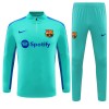 Barcelona Training Sweatshirts Quarter-zip 2023-24 Blaue Für Kinder